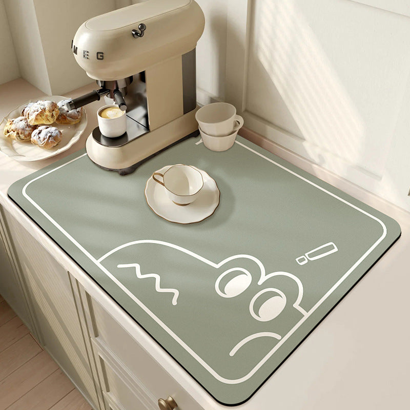 Kitchen Water Draining Pad Cute Bear